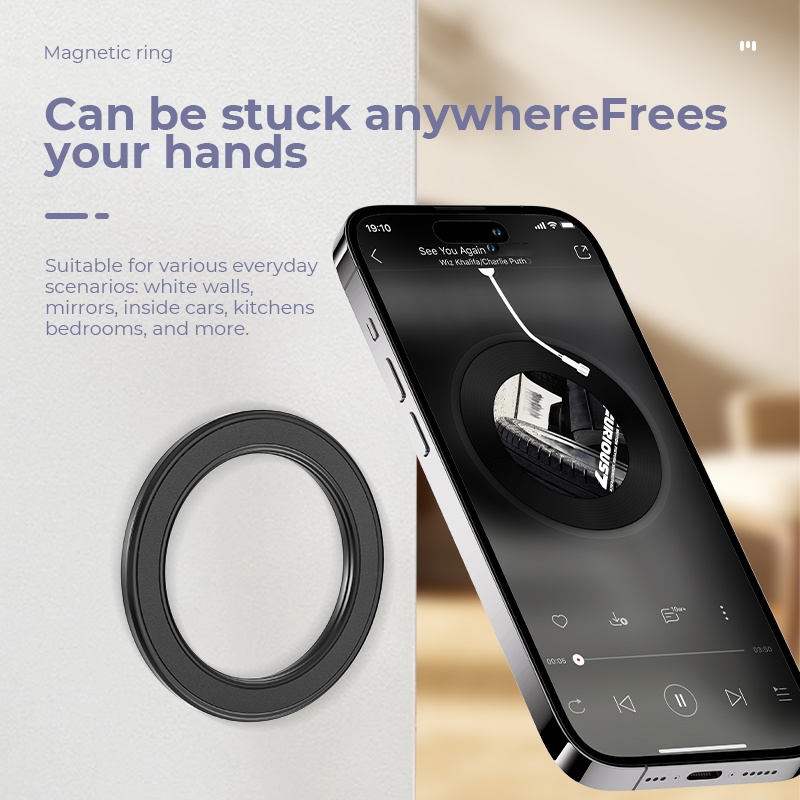 Car Phone Holder - Para magsafe forte anel magnético suporte